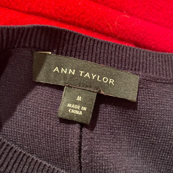 Ann Taylor Navy Knit Dress SZ M - Picture 5 of 5